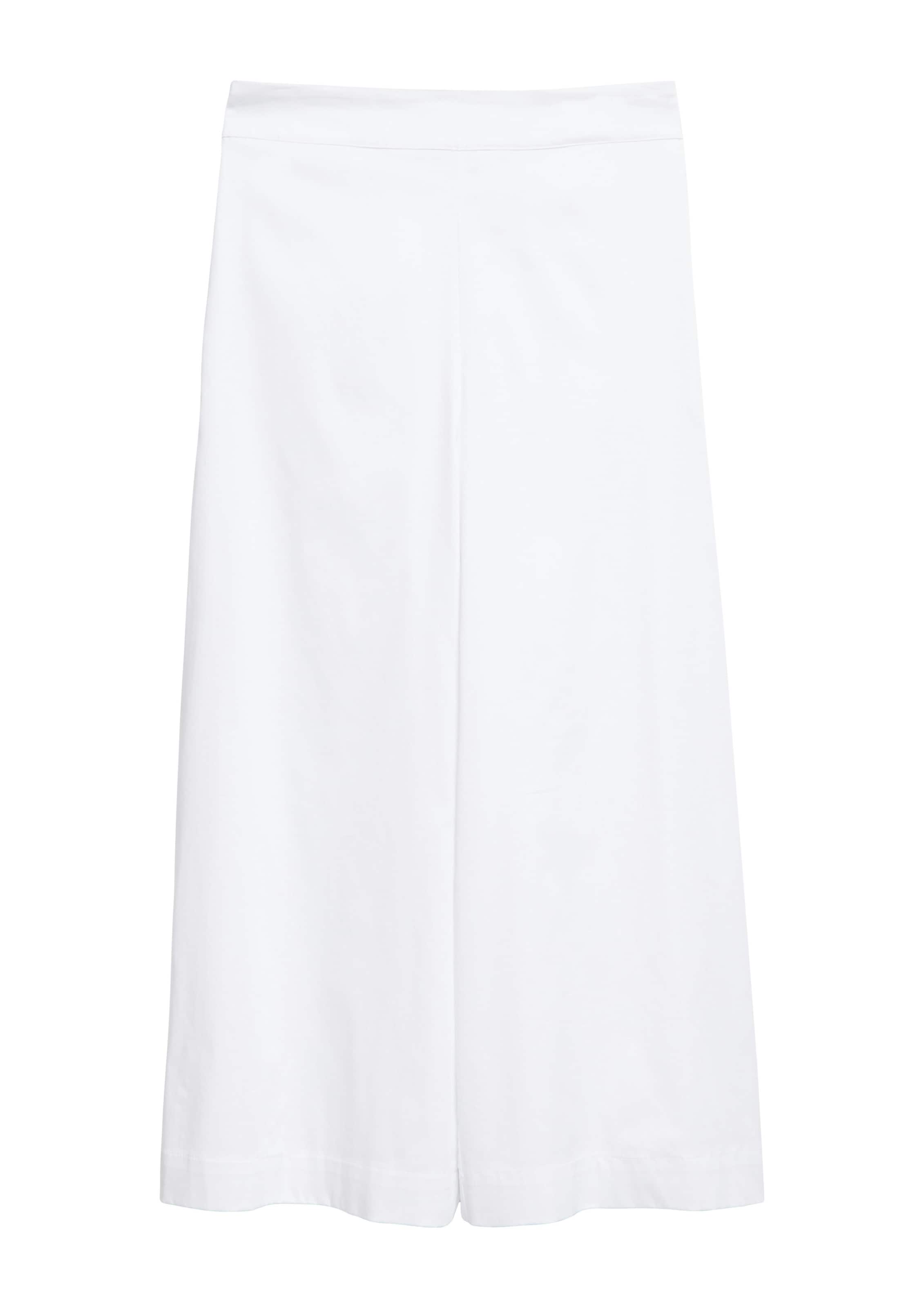 Wide Leg Pantalon s.Oliver BLACK LABEL en blanc : devant