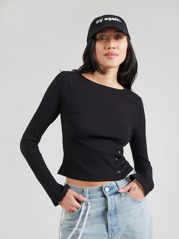 ABOUT YOU Shirt 'Cindy' in Black: front