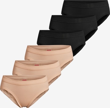 CON-TA Slip 'Feinripp' in Black: front