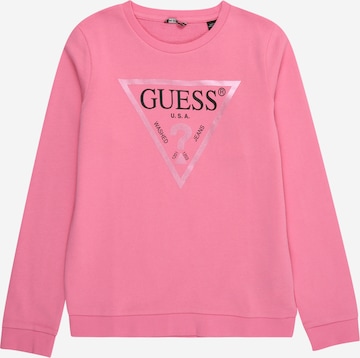GUESS Свитшот в Ярко-розовый: спереди
