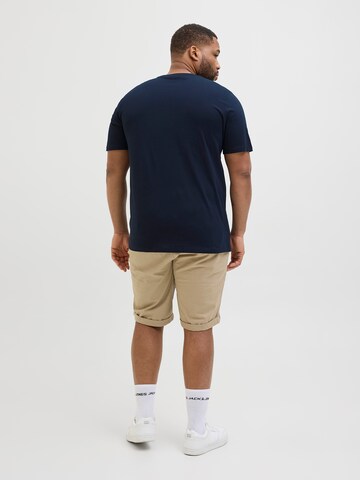 mėlyna Jack & Jones Plus Marškinėliai 'JJHawaii'