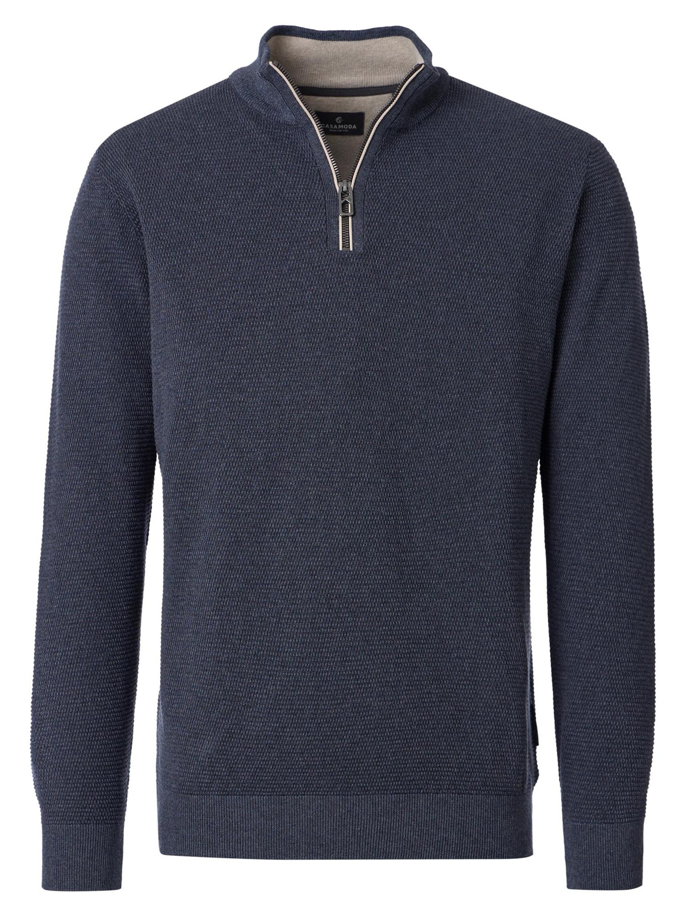 CASAMODA Sweater 'Basic' in Blue: front