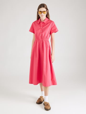 UNITED COLORS OF BENETTON Платье-рубашка в Ярко-розовый: спереди
