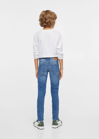 MANGO KIDS Skinny Jeansy w kolorze niebieski