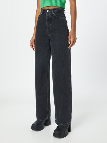 Samsøe Samsøe Wide leg Jeans 'Shelly' in Black: front