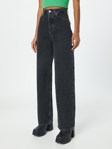 Samsøe Samsøe Wide Leg Jeans 'Shelly' i sort: forside