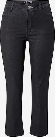 TAIFUN Slimfit Jeans in Zwart: voorkant