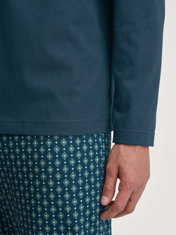 CALIDA Long Pajamas 'Relax Imprint' in Green