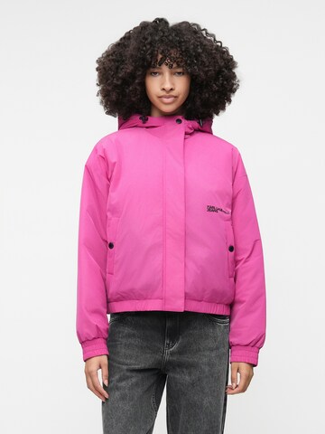 KARL LAGERFELD JEANS Демисезонная куртка в Ярко-розовый: спереди