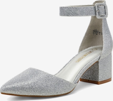 Dream Pairs Pumps 'DREAM PAIRS Hochzeitsschuhe Damen Spangenpumps' in Silver: front