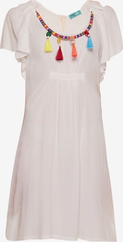 TOOche Summer Dress in White: front