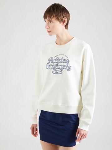 ADIDAS ORIGINALS Sweatshirt i vit: framsida