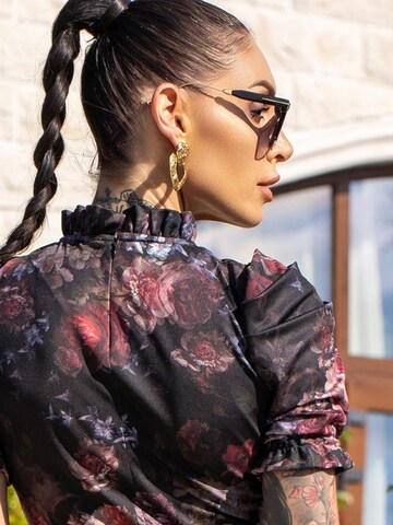 JIORO Bluse 'VINTAGE FLOWERS' in 