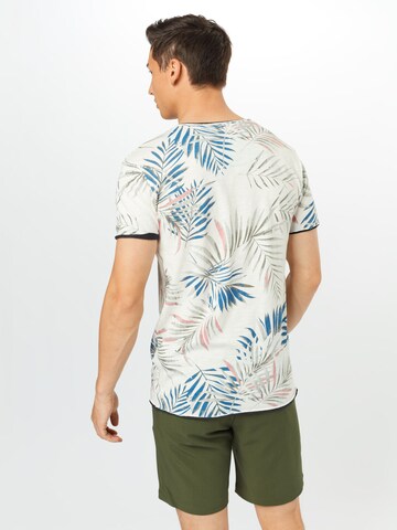 Key Largo Regular Fit Shirt 'PALM' in Weiß