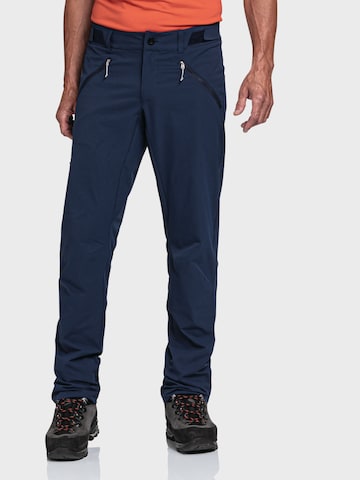 Schöffel Regular Outdoor Pants in Blue: front