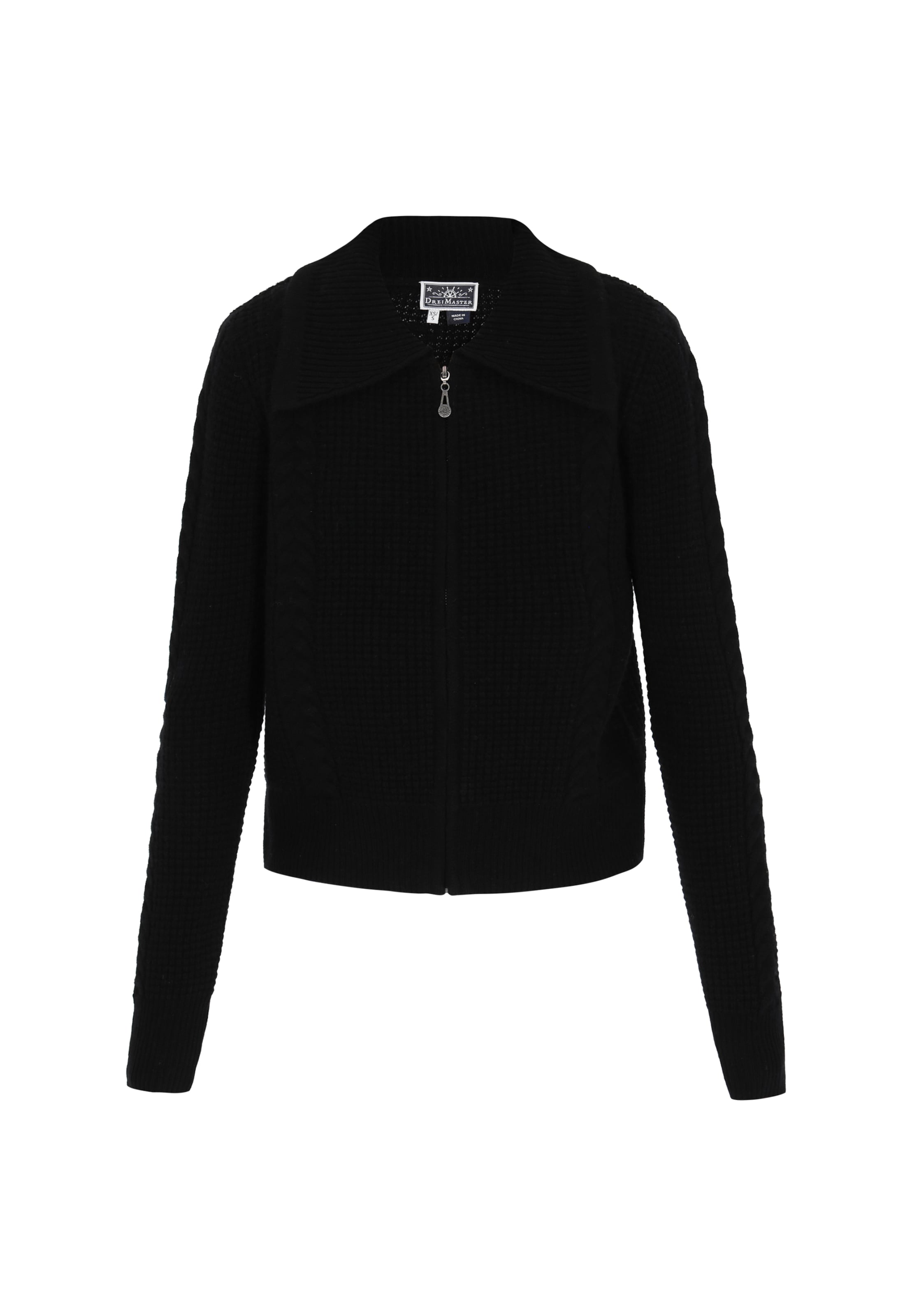 DreiMaster Maritim Kardigán - fekete: elől