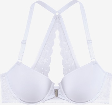 LASCANA Triangle Bra in White: front