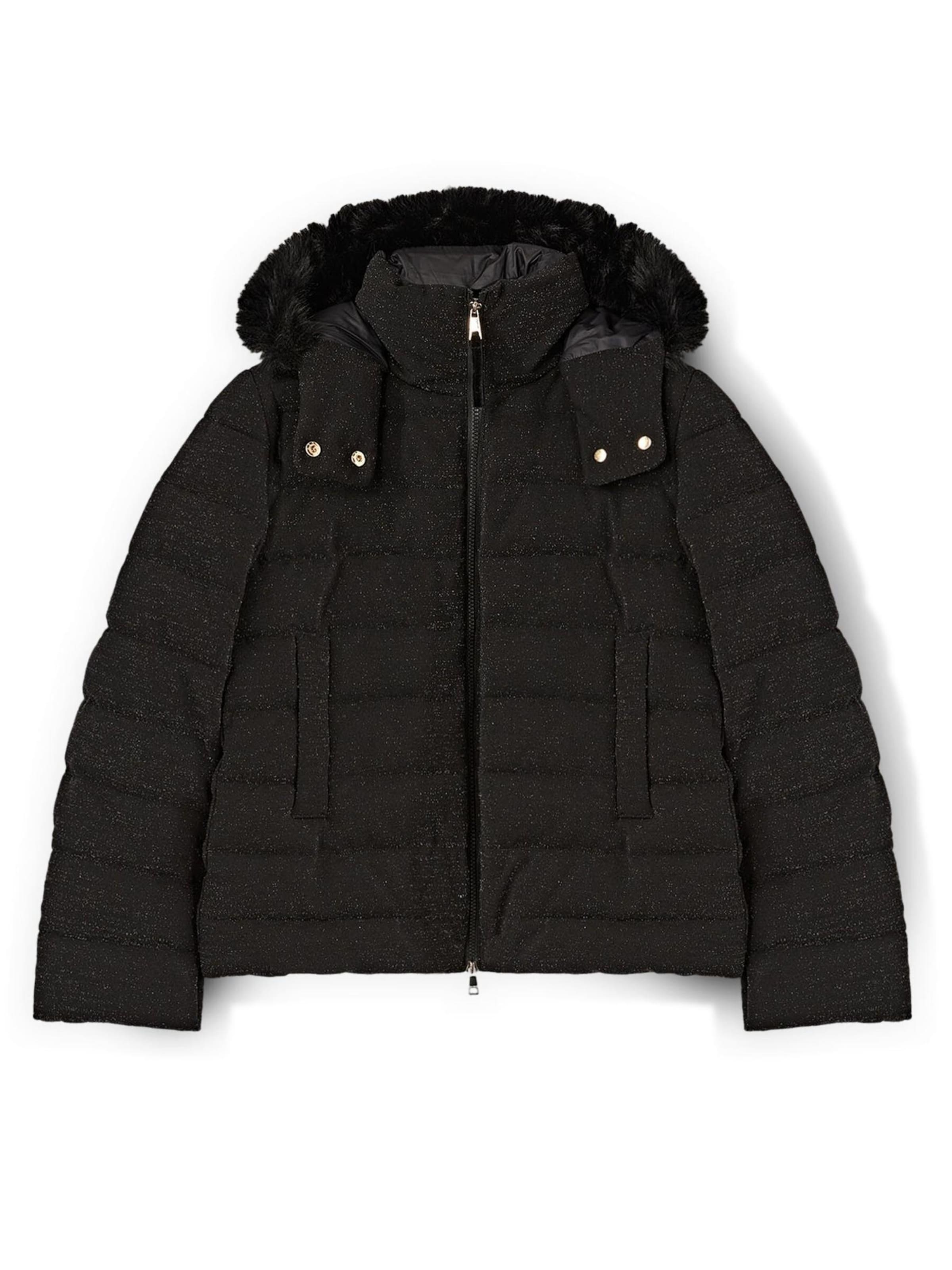 MOTIVI Winterjas in Zwart: voorkant