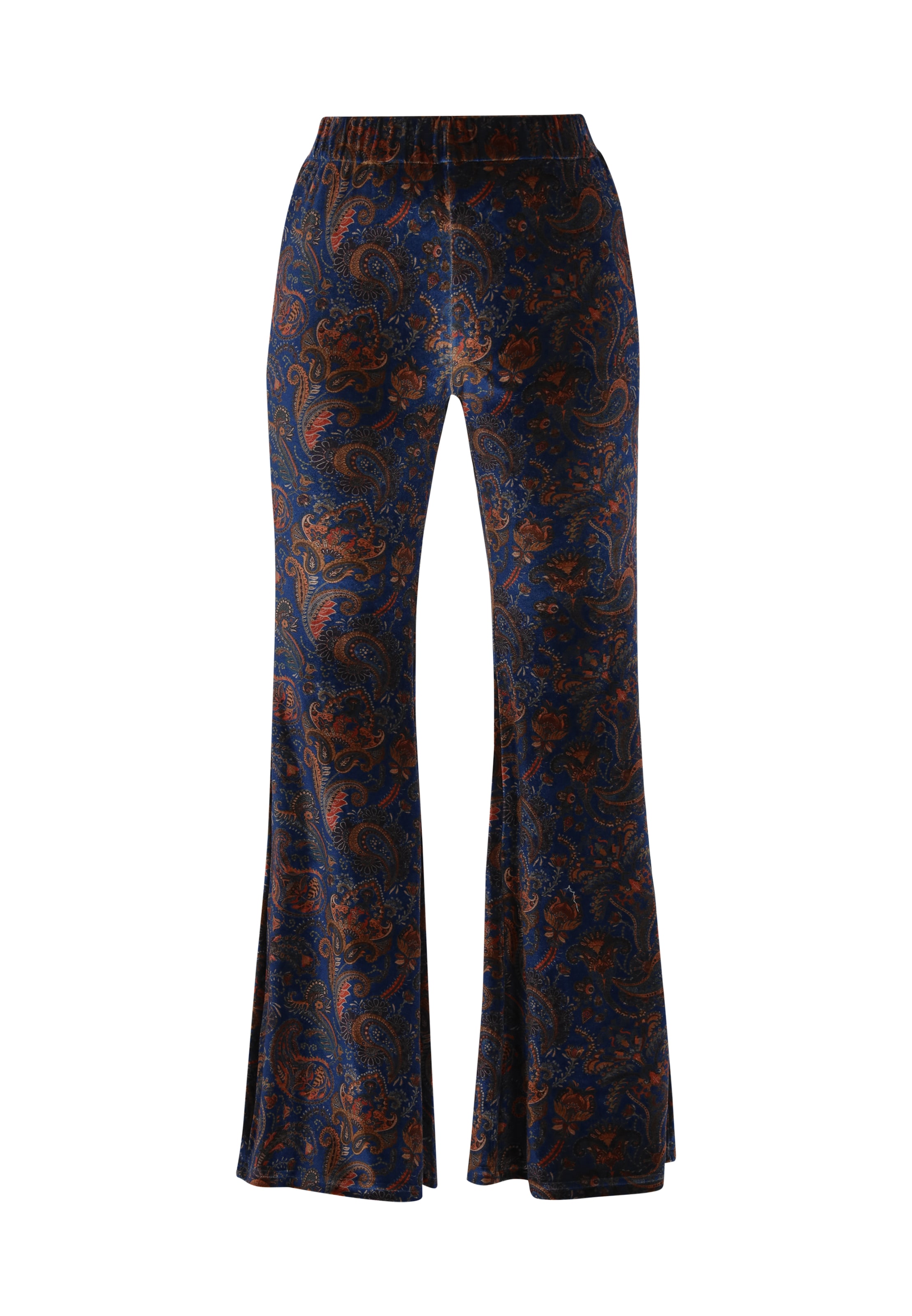 usha FESTIVALFlared/zvonoliki kroj Hlače - plava boja: prednji dio