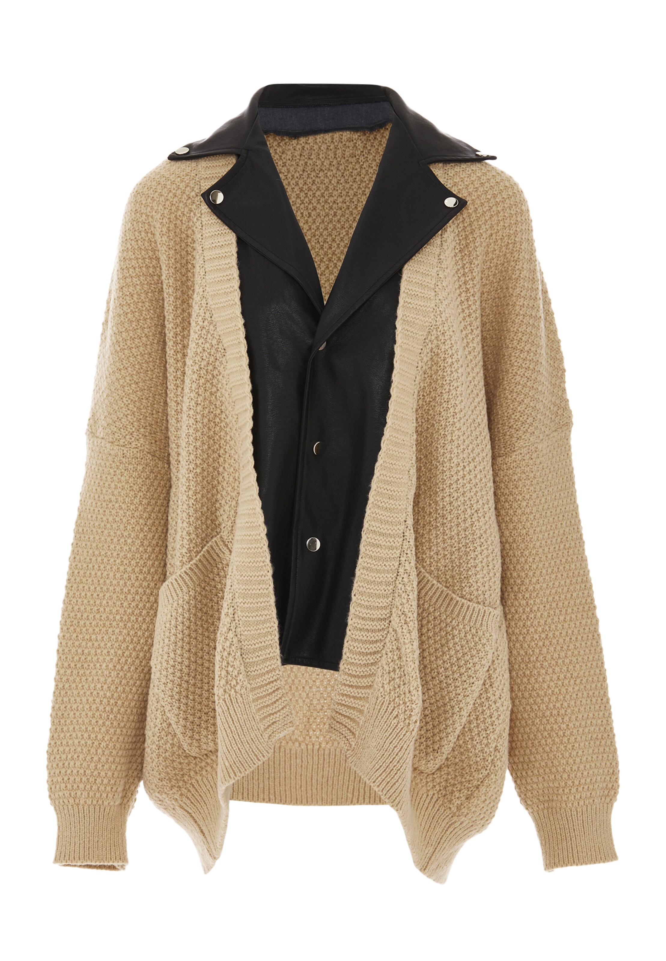 NAEMI Strickjacke in Beige: Vorderseite