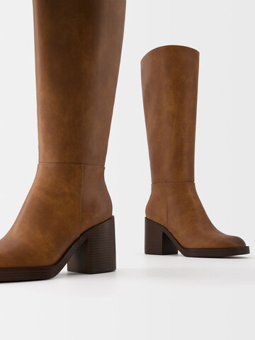 Bershka Boots in Brown