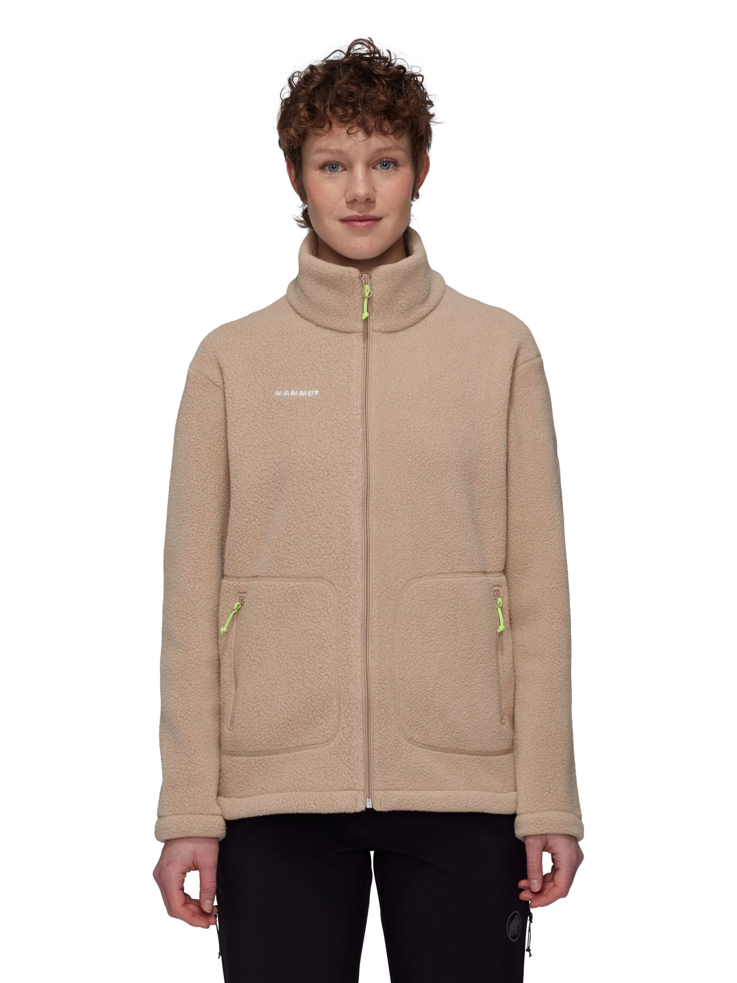 MAMMUT Funktionsfleecejacke 'Falera' in Beige: Vorderseite
