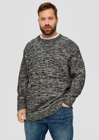 s.Oliver Men Big Sizes Sweater in Grey: front