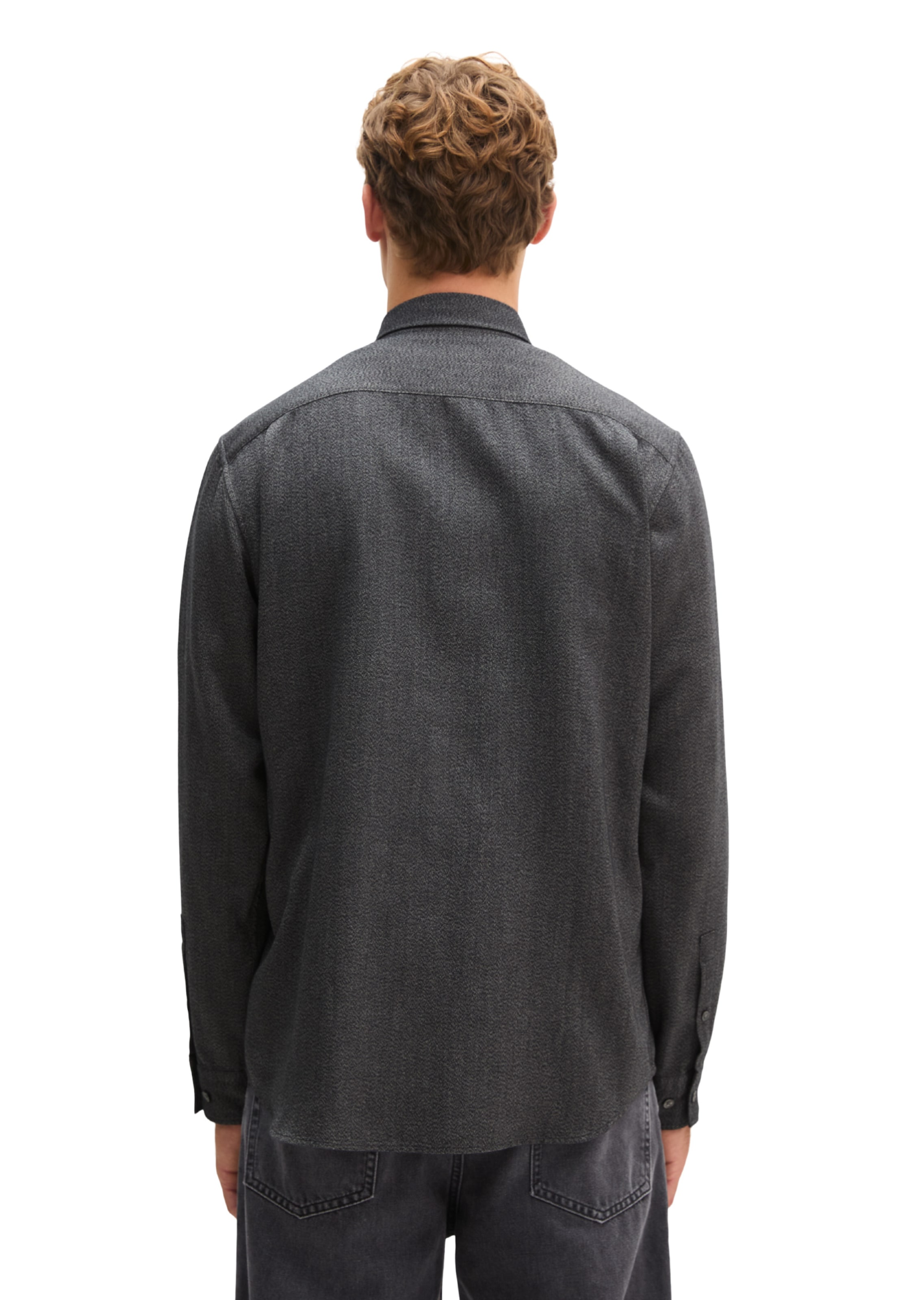 Marc O'Polo Regular Fit Hemd in Schwarz