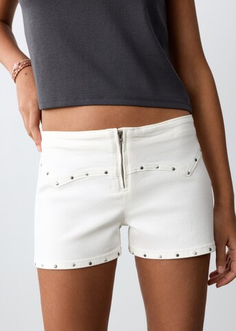 MANGO TEEN Regular Pants 'Brooke' in White