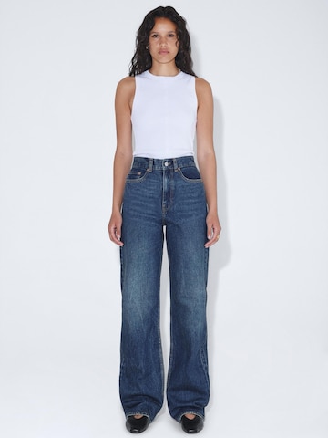 Dr. Denim Regular Jeans 'Echo High Straight' in Blauw