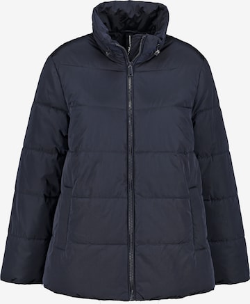 SAMOON Winter Jacket in Blue: front