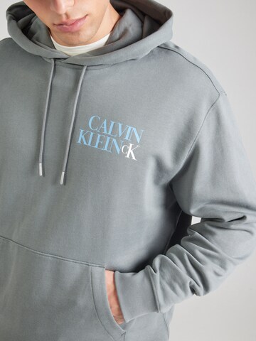 pelēks Calvin Klein Jeans Sportisks džemperis