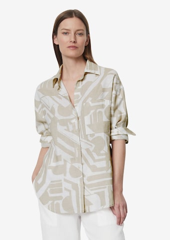 Marc O'Polo Blouse in Beige: voorkant