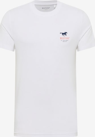 MUSTANG Koszulka 'AUSTIN' w kolorze biały: przód