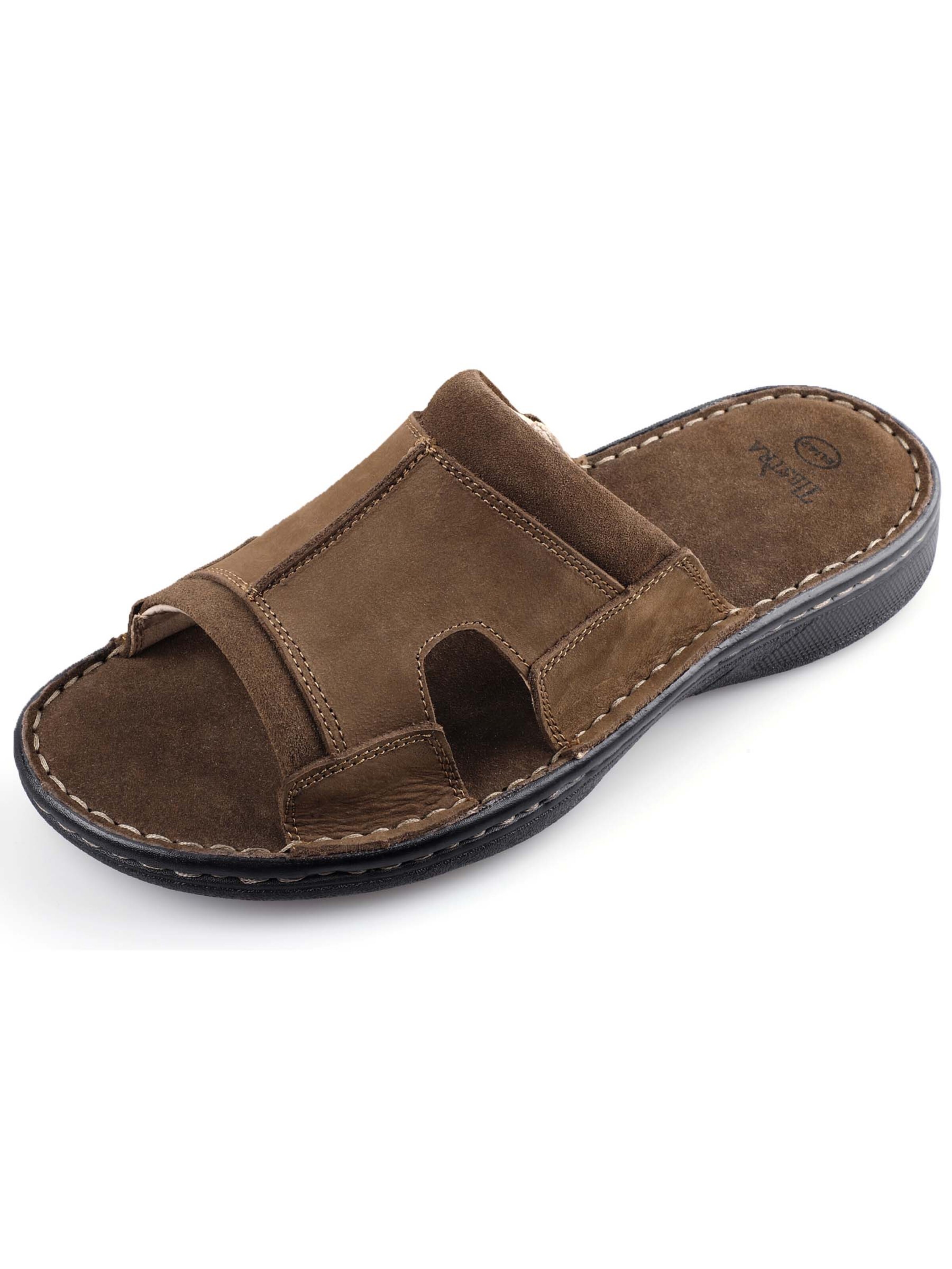 Tiestra Pantolette‌ in Braun: Vorderseite