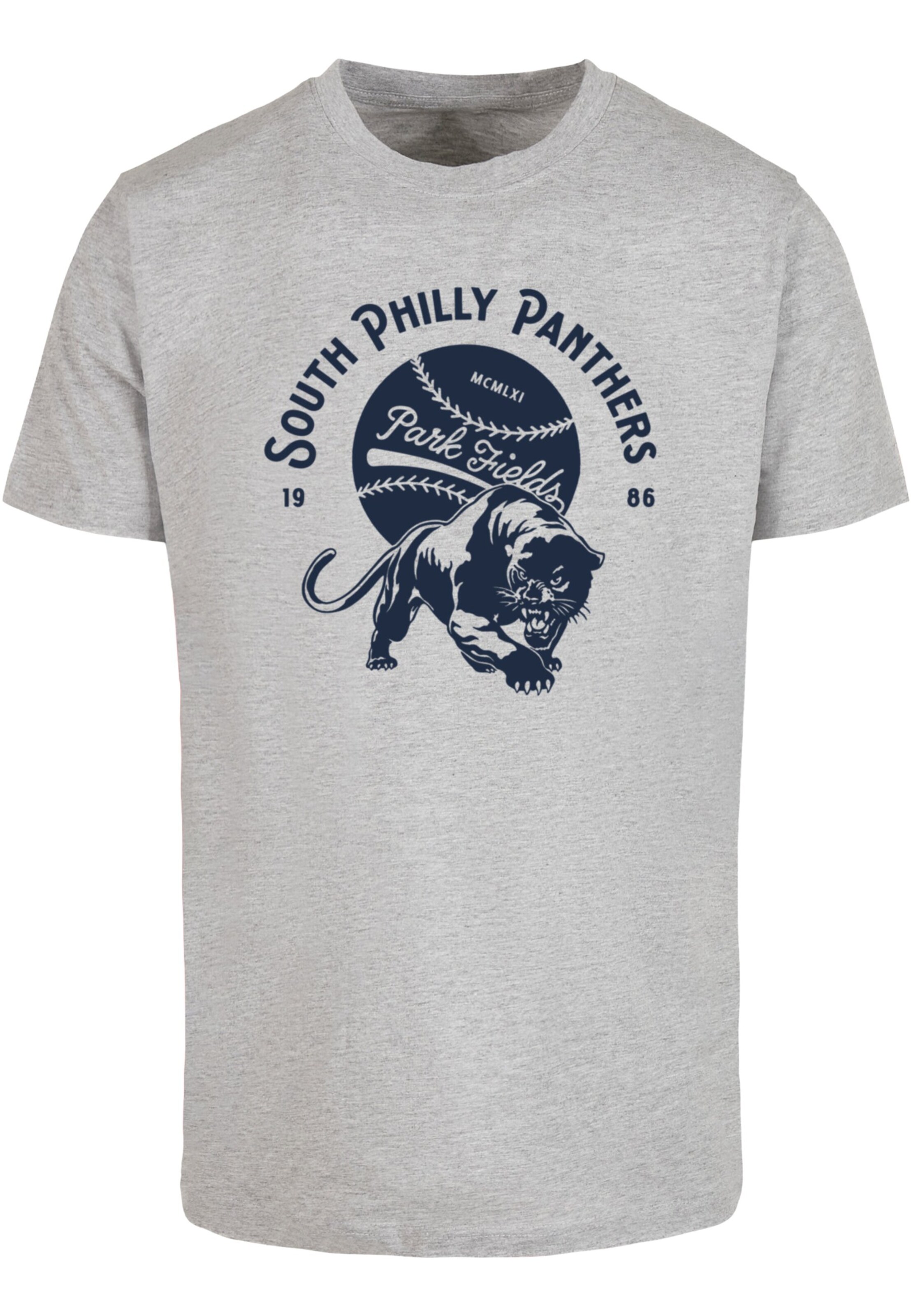Merchcode Shirt 'Park Fields - South Philly Panthers' in Grey: front
