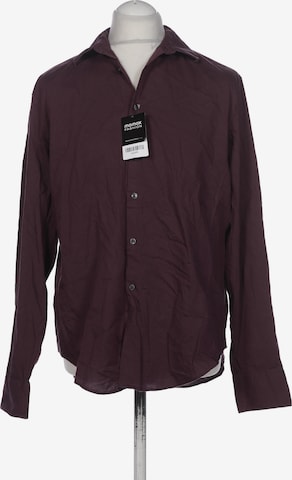 Calvin Klein Button Up Shirt in L in Red: front