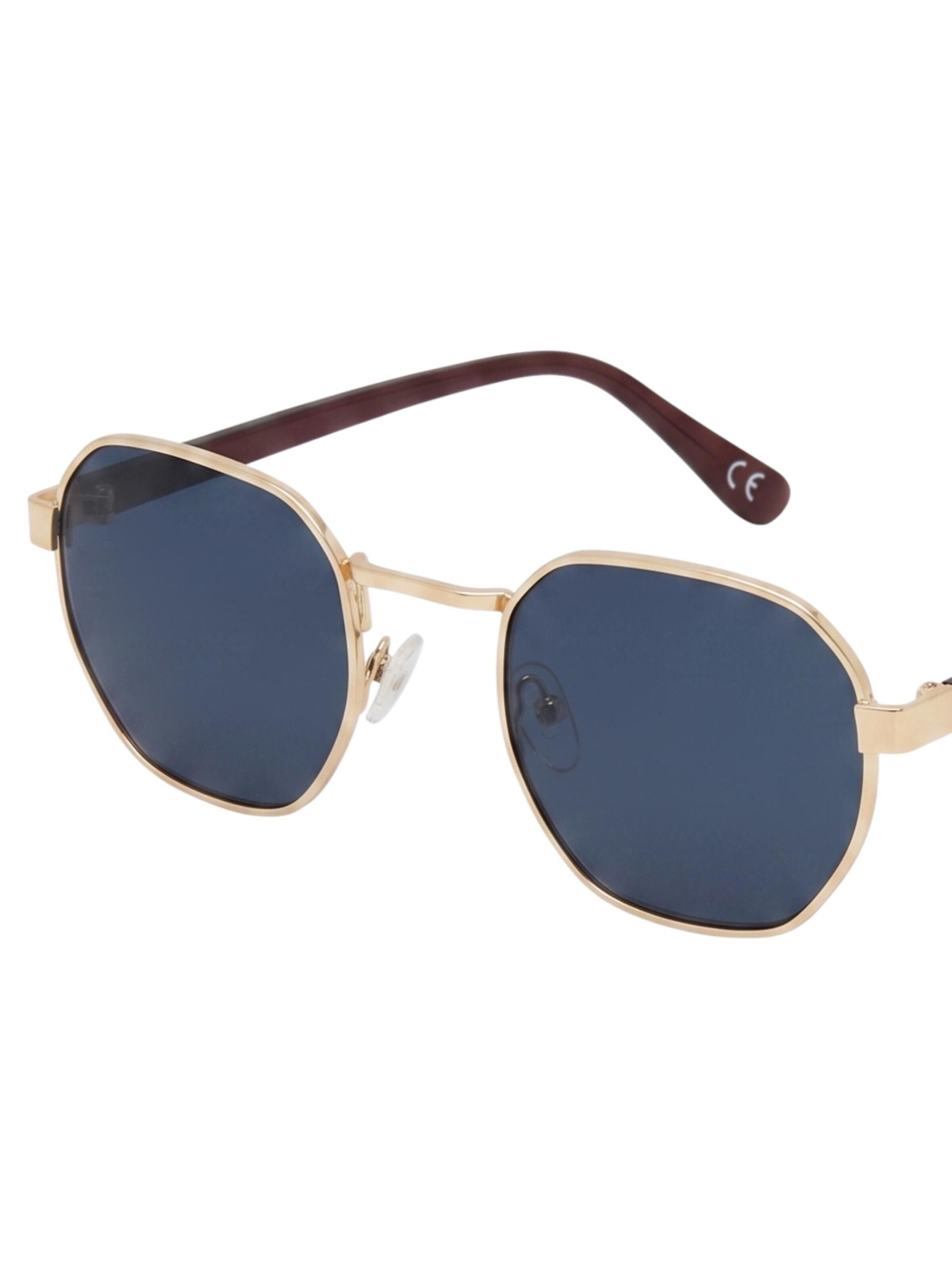 Lunettes de soleil 'Solo-Solis Classic Hexagon Sonnenbrille' Maxte en bleu