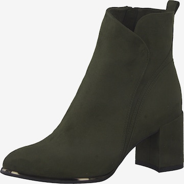MARCO TOZZI Ankle Boots in Green: front