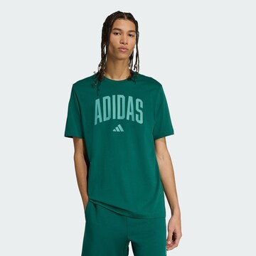 T-Shirt fonctionnel 'Collegiate Lineage' ADIDAS SPORTSWEAR en vert : devant