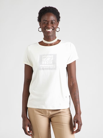 Maglietta 'Au44tumn' di ZABAIONE in bianco: frontale