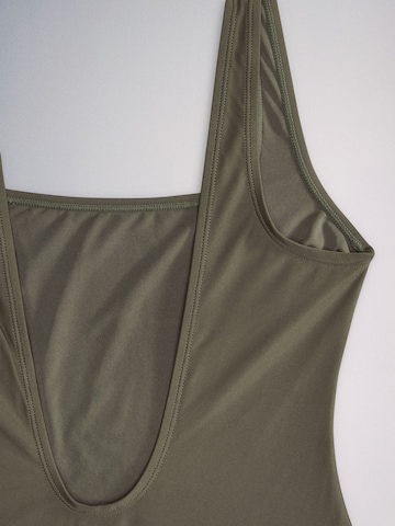 The Set Bustier Badpak in Groen