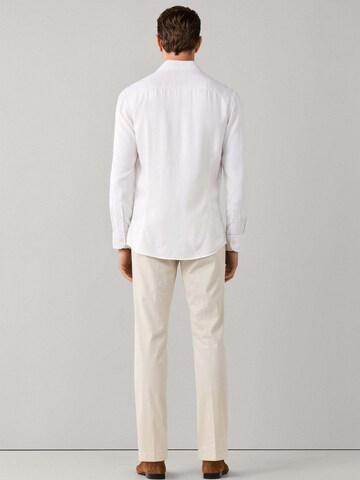 Coupe slim Chemise Hackett London en blanc