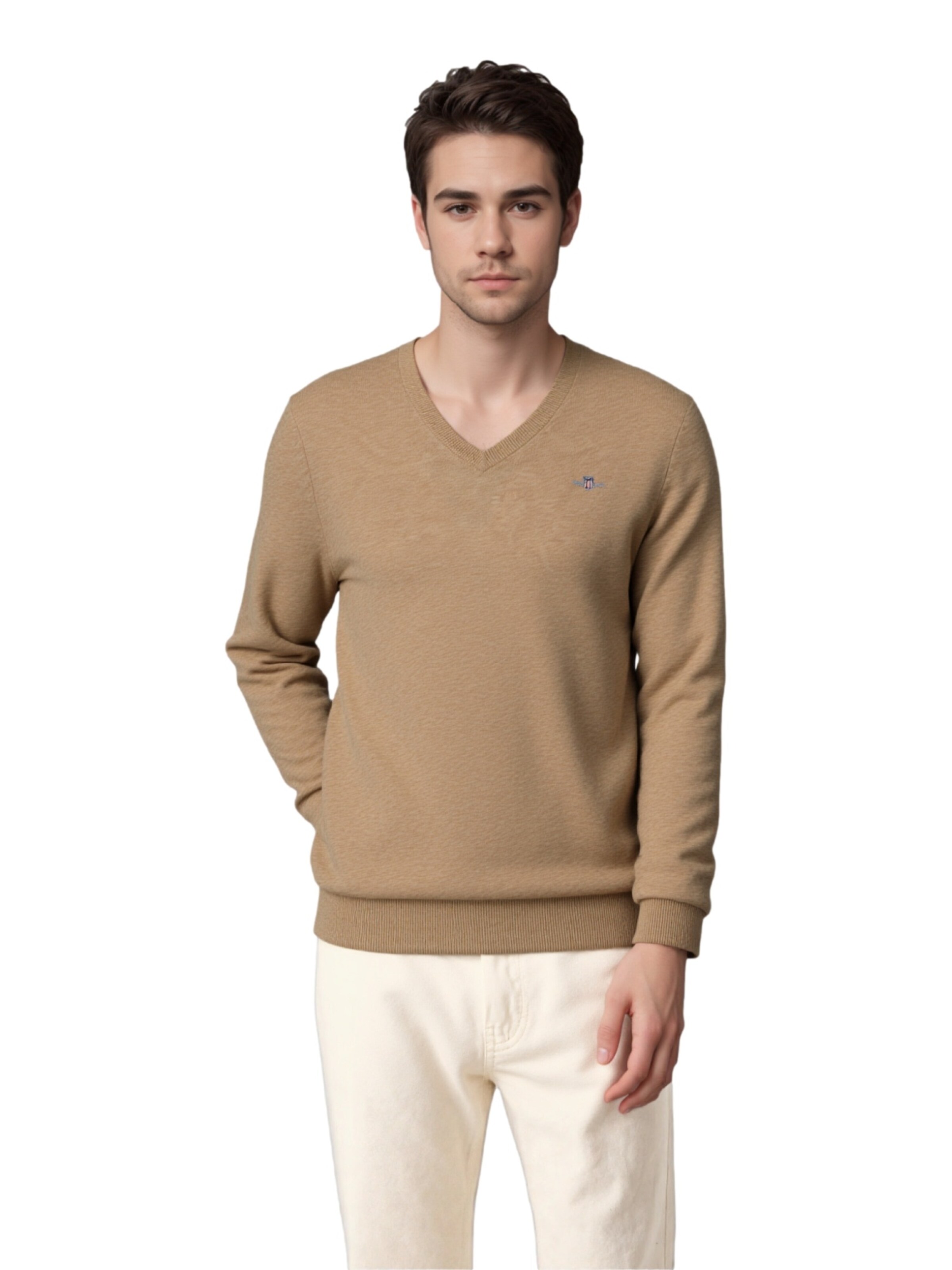 GANT - Jersey 'Extrafine' en marrón: frente