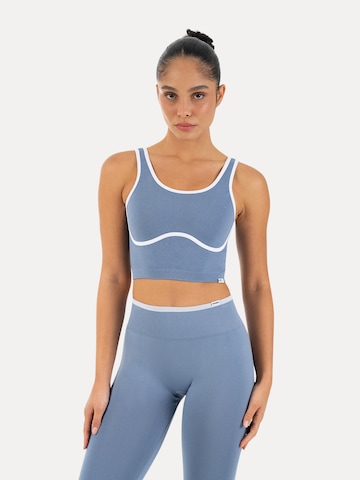 Smilodox Sporttop in Blauw: voorkant