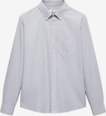 MANGO MAN Button Up Shirt in Blue: front