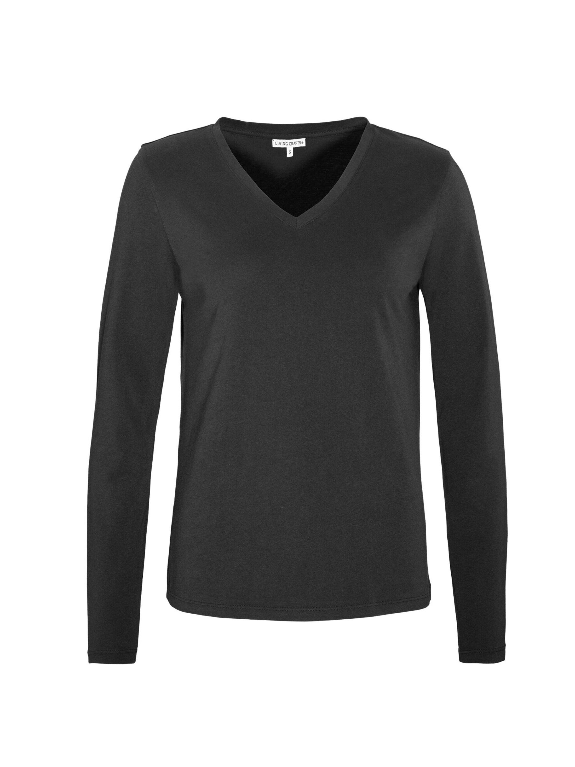 Living Crafts Shirt 'TARANA' in Black: front