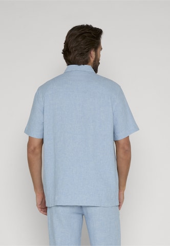 INDICODE JEANS Regular fit Button Up Shirt 'Trope' in Blue