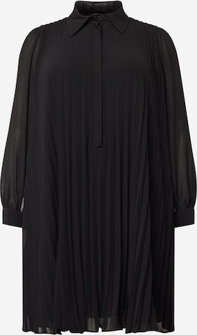 Michael Kors Plus - Vestido camisero en negro: frente