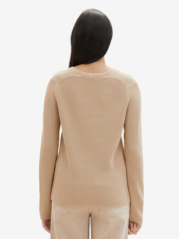 TOM TAILOR Pullover in Beige